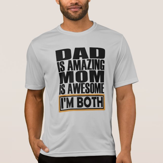 CAMISETA PAPÁ ES INCREÍBLE, MAMÁ ES INCREÍBLE. AMBOS SOY. (Anverso)