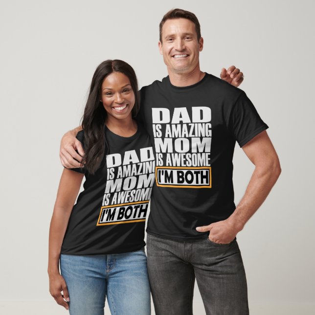 CAMISETA PAPÁ ES INCREÍBLE, MAMÁ ES INCREÍBLE. AMBOS SOY. (Unisexo)