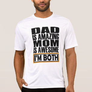 CAMISETA PAPÁ ES INCREÍBLE, MAMÁ ES INCREÍBLE. AMBOS SOY.