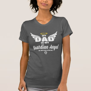 Camiseta Papá Es Mi Ángel Guardián Me Vigila En Memoria