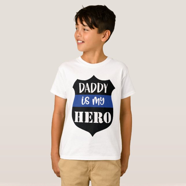 Camiseta Papá es mi héroe (Anverso completo)