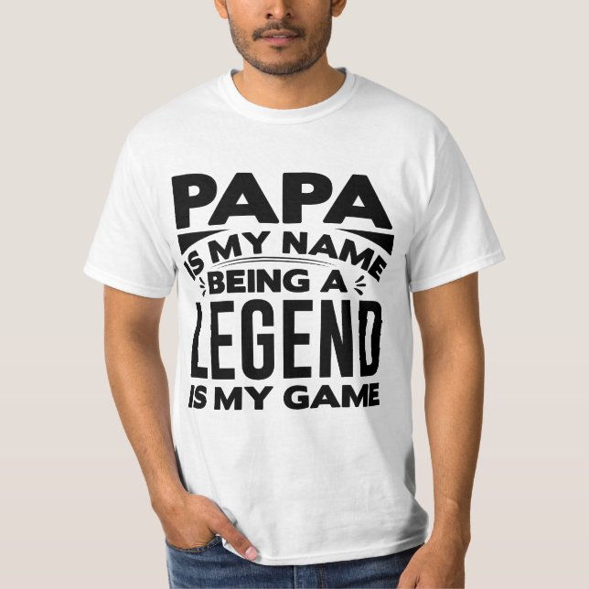 Camiseta Papá es mi nombre (Anverso)
