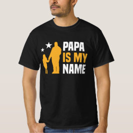 Camiseta Papá es mi nombre hombres