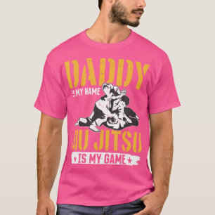 Camiseta Papá Es Mi Nombre Jiu Jitsu Es Mi Juego - Jiu Jits