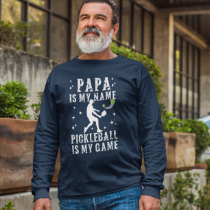 Camiseta PAPA es mi nombre PICKLEBALL es mi regalo para DAD