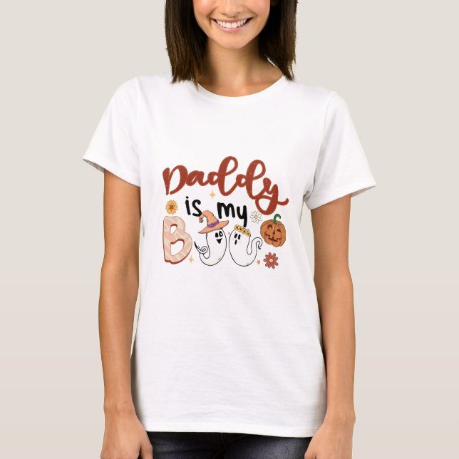 Camiseta papá es mi novio Halloween (Anverso)