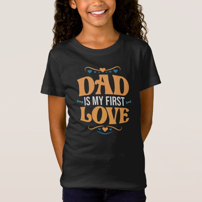 Camiseta Papá es mi primer Chica de amor (Anverso)
