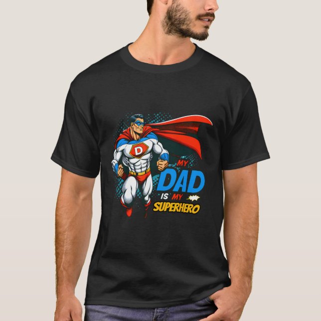 Camiseta Papá es mi súper héroe niños Guay Día del Padre L (Anverso)