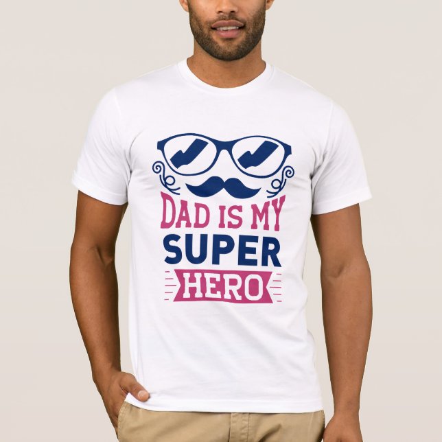 Camiseta Papá es mi superhéroe (Anverso)