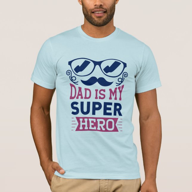 Camiseta Papá es mi superhéroe (Anverso)