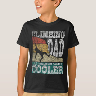 Camiseta Papá escalador como un papá normal pero más genial