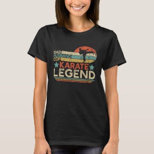 Camiseta Papá Esposo Cop Karate Leyenda Karate Peleando Pol