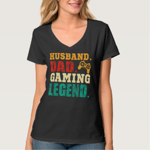 Camiseta Papá Esposo Gaming Leyenda Video Jugador de Papá D