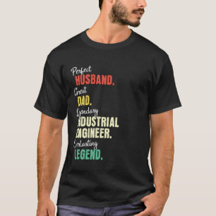 Camiseta Papá Esposo Ingeniero Industrial