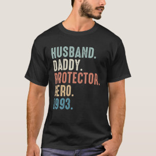 Camiseta Papá Esposo Protector Hero Mejor Regalo Papá Desde