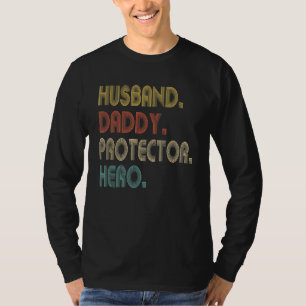 Camiseta Papá Esposo Protector Héroe Día del Padre