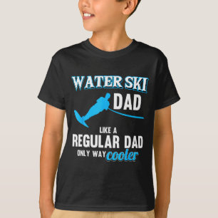 Camiseta Papá esquiador acuático como un papá regular atlet