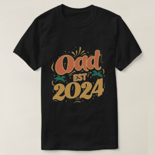 Camiseta papá est 2024, ascendido a Daddy Est. 2024