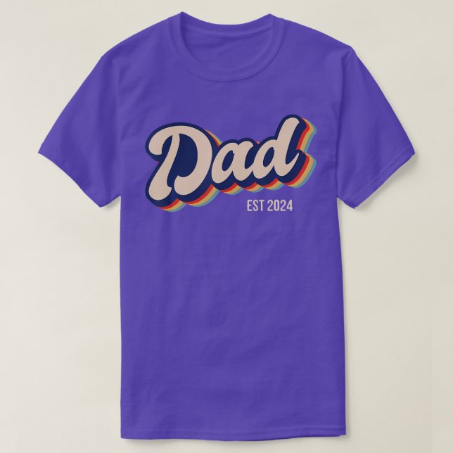 Camiseta Papá Est 2024 Pronto (Diseño del anverso)