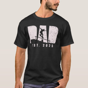 Camiseta Papá Est 2025 Patinaje De Patinaje De Patinaje Par