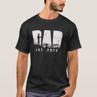 Camiseta Papá Est 2025 Pesca Papá Para Ser Nuevo Bebé Papá 