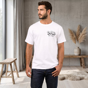 Camiseta Papá Est. 2027 Minimalista Moderno Hombre Nuevo Pa