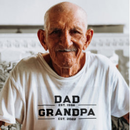 Camiseta Papá Est Abuelo Este Personalizado Papá Abuelo Pad