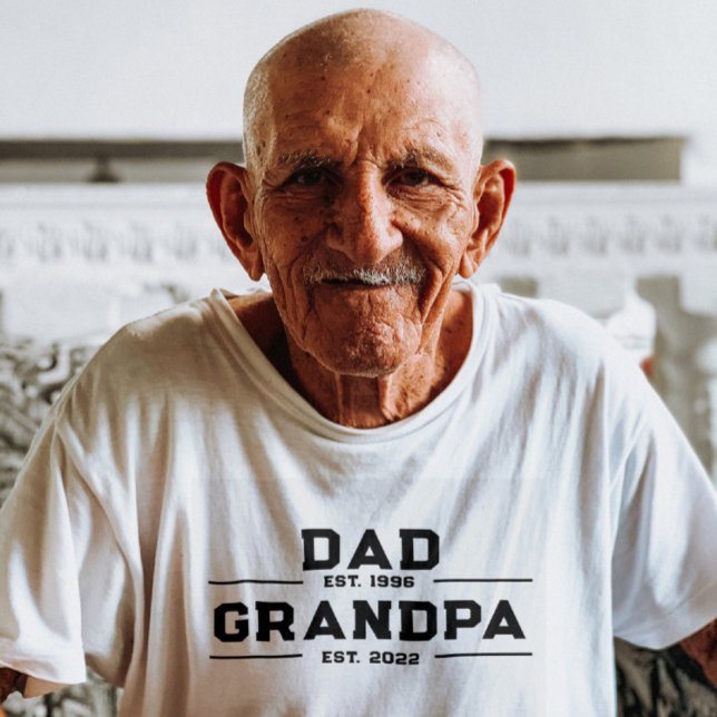 Camiseta Papá Est Abuelo Este Personalizado Papá Abuelo Pad (Subido por el creador)