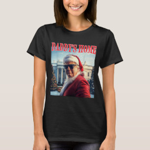 Camiseta Papá está en casa Trump 2024 Ganó Santa Claus Navi
