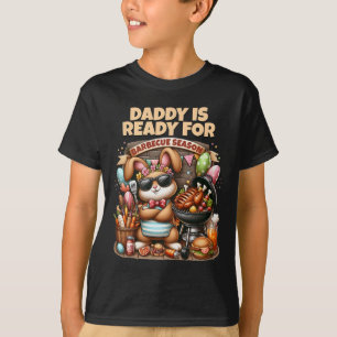 Camiseta Papá está listo para la temporada de parrilladas c