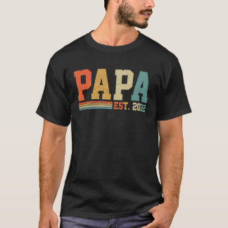 Camiseta Papa Establecido 2022 Papa est 2022 Idea Para Padr