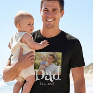 Camiseta Papá Establecido Foto Negro Divertido Negrita Simp