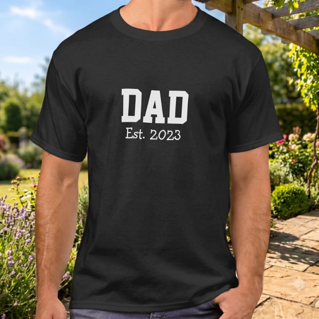 Camiseta Papá Establecido Negrita Blanco Negro (Subido por el creador)