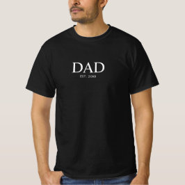 Camiseta Papá Estableció Nuevo Regalo para Papá