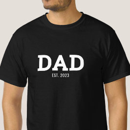Camiseta Papá Estableció Nuevo Regalo para Papá