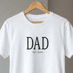 Camiseta Papá Estableció Nuevo Regalo para Papá
