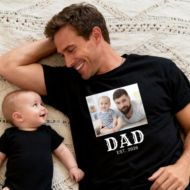 Camiseta Papá Estableció Tipografía Foto (Subido por el creador)