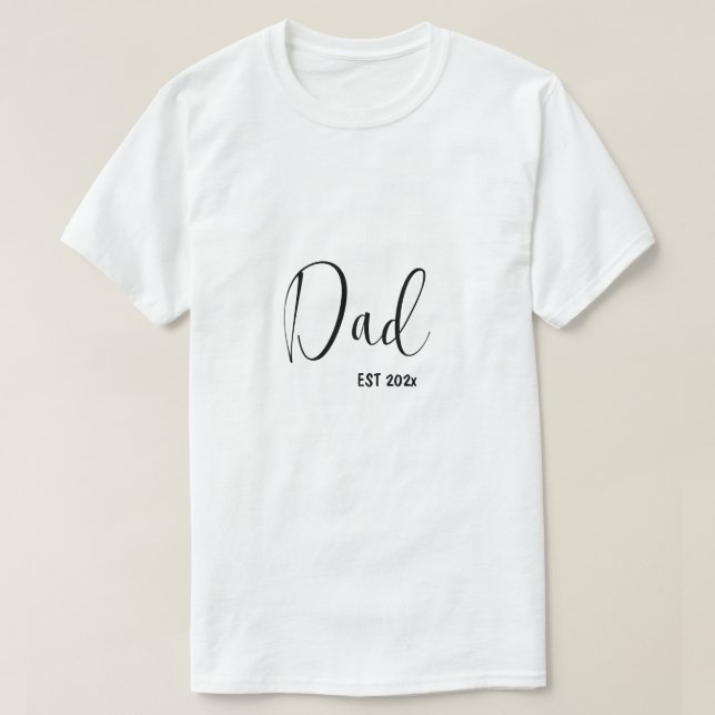 Camiseta Papá estableció un regalo de 202x para papá (Diseño del anverso)