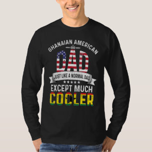 Camiseta Papá estadounidense ghanés Día del Padre Papá País