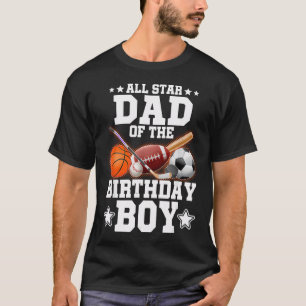 Camiseta Papá Estrella del Baloncesto del Cumpleaños
