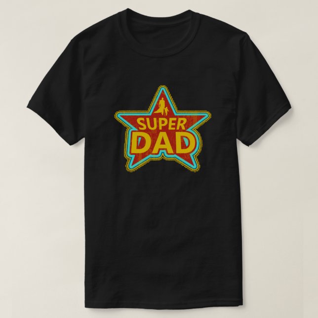 Camiseta Papá estupendo de la estrella (Diseño del anverso)