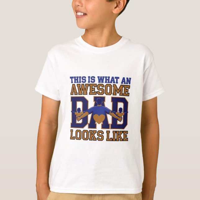 Camiseta PAPÁ FANTÁSTICO Esto es lo que parece un papá MENS (Anverso)