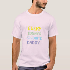 Camiseta Papá favorito de todos los conejitos