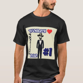 Camiseta Papá favorito del mundo, 1 negro de manga corta