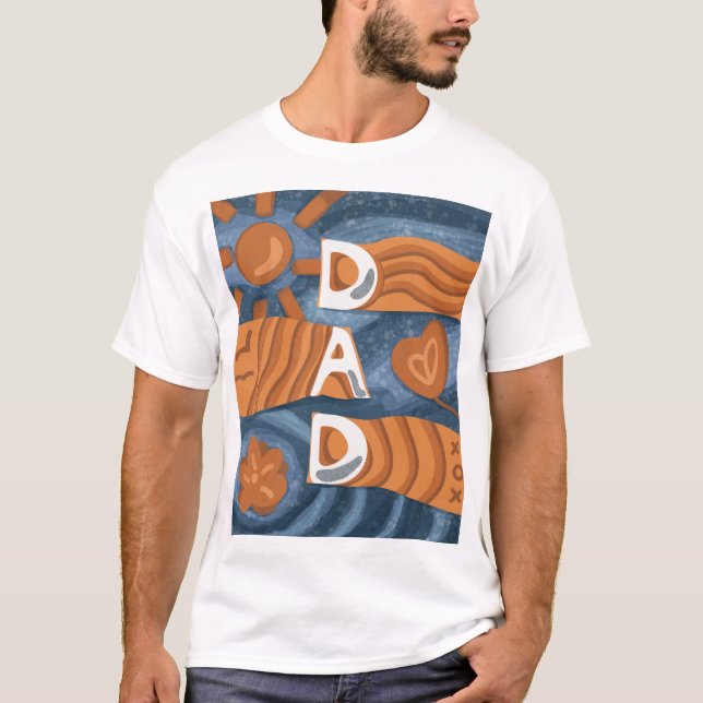 Camiseta Papá - Feliz Día del Padre (Anverso)