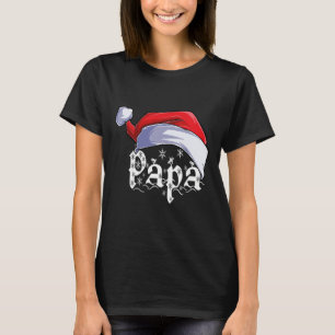 Camiseta Papá Feliz Navidad Papá Noel Partido de la Familia