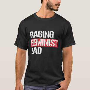Camiseta Papá feminista el rabiar -- blanco -