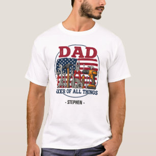 Camiseta Papá, Fijador De Todas Las Cosas - Carpintería Pat