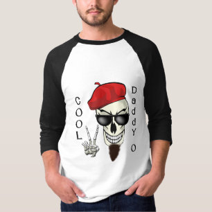 Camiseta Papá fresco - cráneo del Beatnik de O