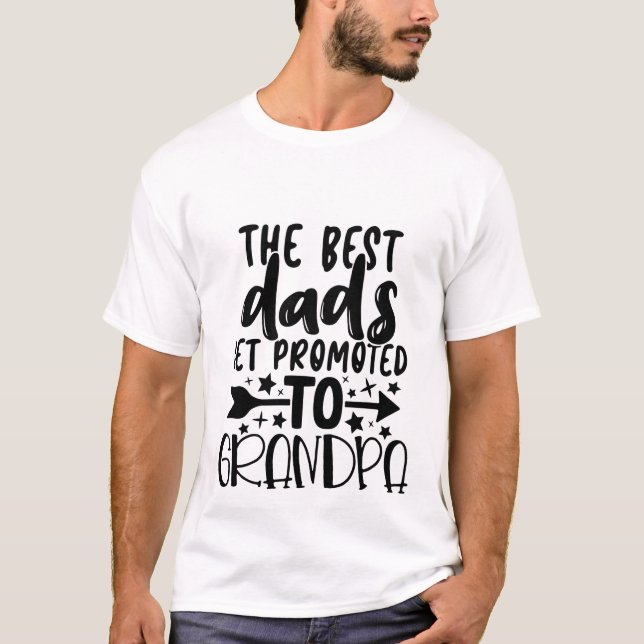 Camiseta papá fresco promovió arte de palabras del abuelo (Anverso)